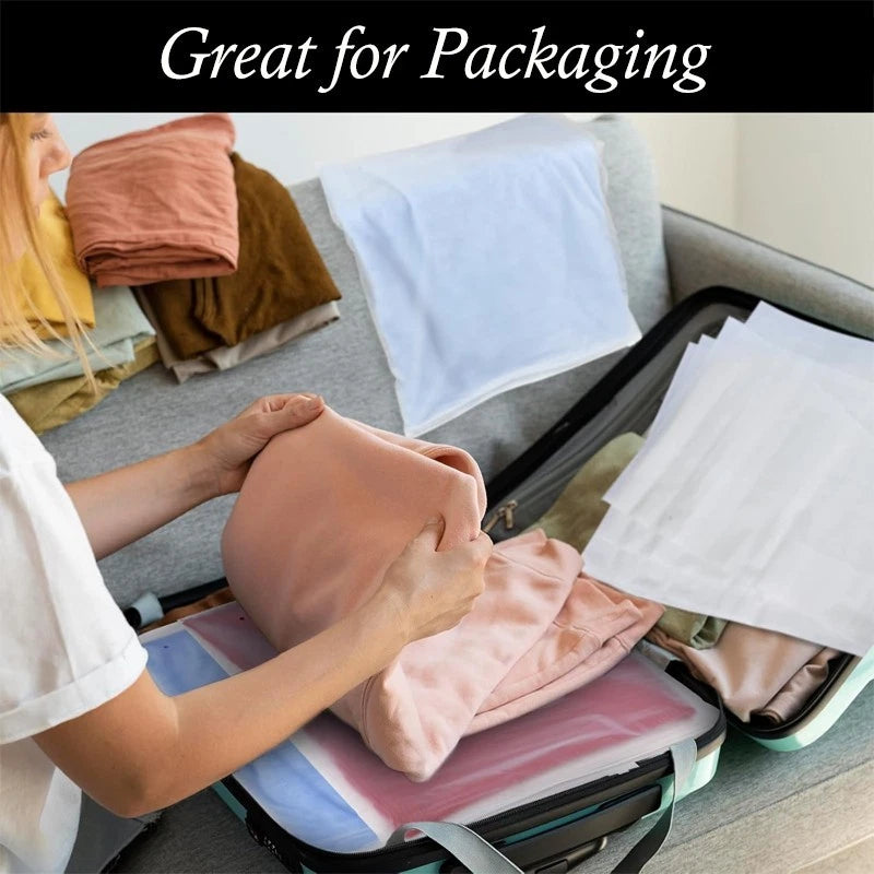 Clothing Shipping Packaging Bags — 20pcs, 12x14 in , Frosted Zipper Plastic Bags