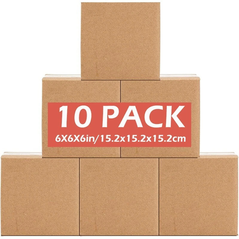 6x6x6 kraft paper transport box, cardboard transport box for mailing and storage
