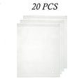 Clothing Shipping Packaging Bags — 20pcs, 12x14 in , Frosted Zipper Plastic Bags