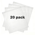 Clothing Shipping Packaging Bags — 20pcs, 14X16 in , Frosted Zipper Plastic Bags