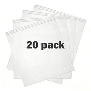 Clothing Shipping Packaging Bags — 20pcs, 14X16 in , Frosted Zipper Plastic Bags