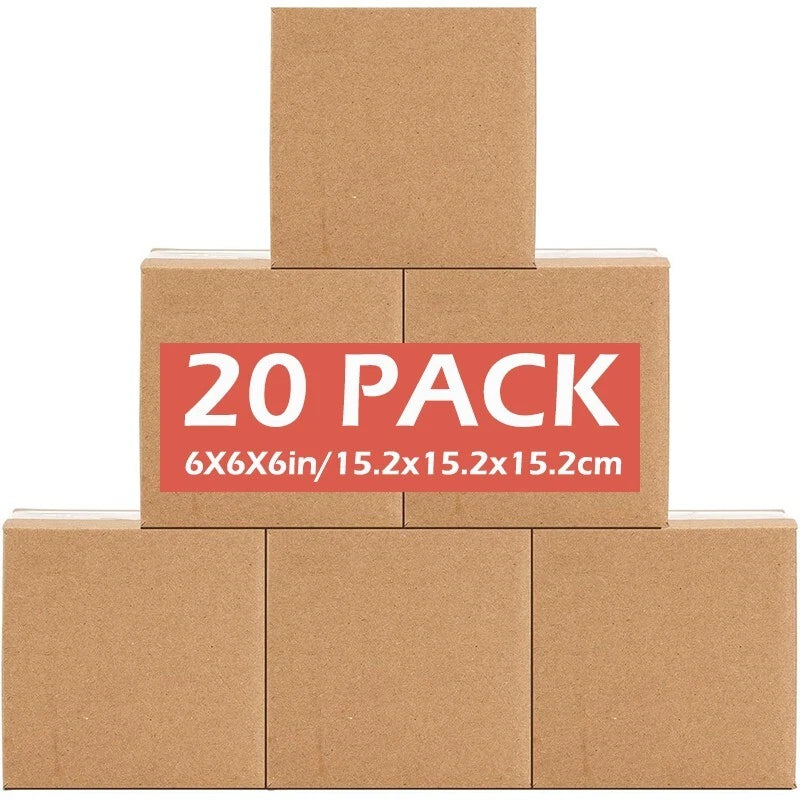 6x6x6 kraft paper transport box, cardboard transport box for mailing and storage