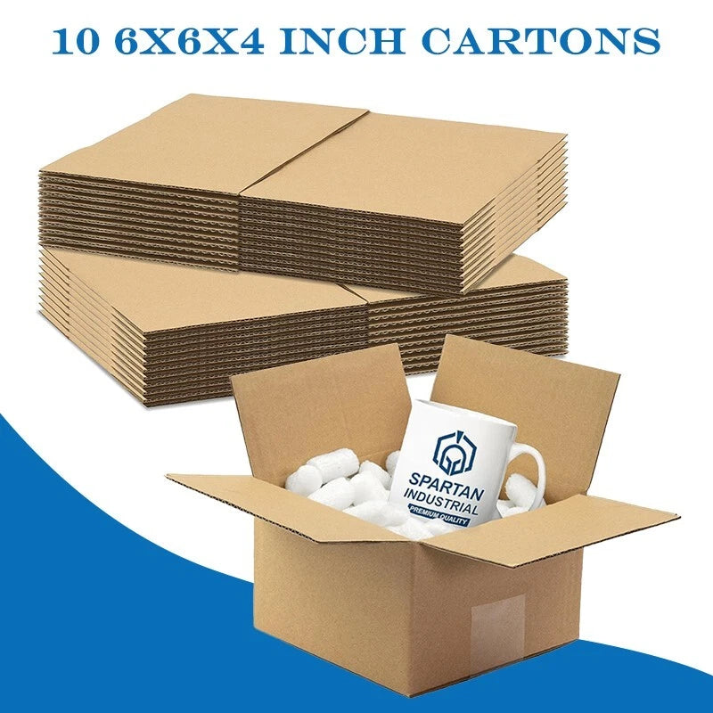6x6x4 10/20pcs transport box corrugated cardboard box easy to mail and move