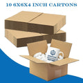 6x6x4 10/20pcs transport box corrugated cardboard box easy to mail and move
