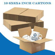 6x6x4 10/20pcs transport box corrugated cardboard box easy to mail and move